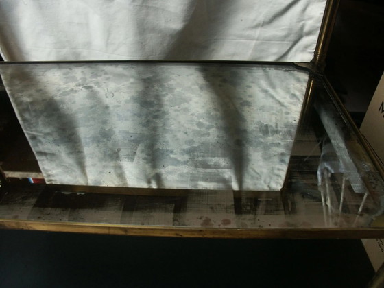Messing Beistelltisch aus den 1950er/70er Jahren. – Beistelltische, Glas, Vintage (photo 7 of 9)