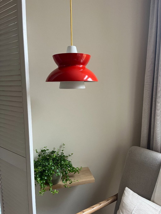 Lámpara colgante vintage Louis Poulsen Doo-Wop - Lámpara de diseño danés - Lámpara azul marino danesa