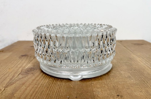 Vintage Glass Wall Or Ceiling Light, 1970s