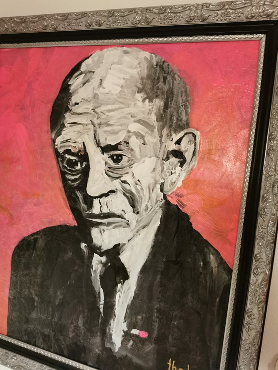 Image 1 of Portrait Karl Valentin Kunst Gemälde Pop Art