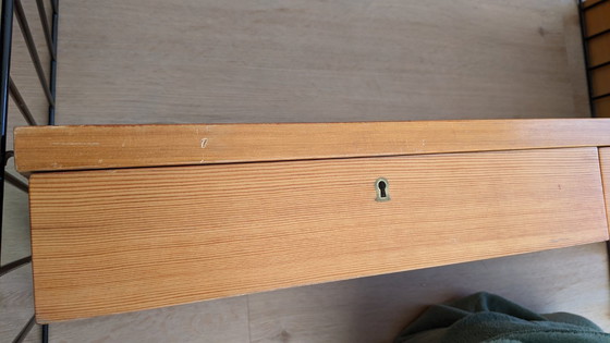 Image 1 of Set di corde Vintage Nisse - sistema di pareti modulari con 14 parti in pino/ciliegio