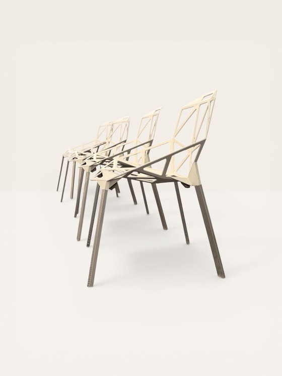 Image 1 of Série 4 Chaises Chair One Magis Blanc Cassé | Grcic (