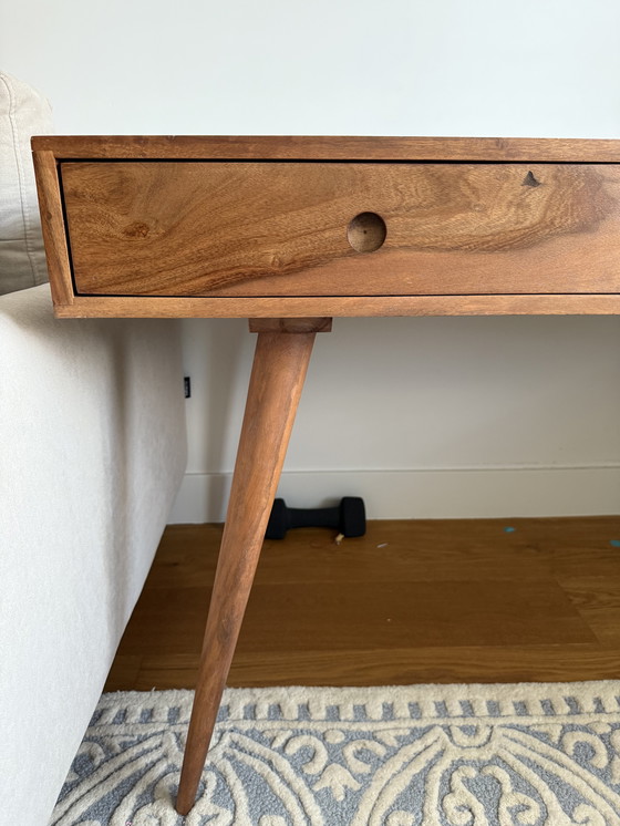 Image 1 of Solid Sheesham Wood Desk