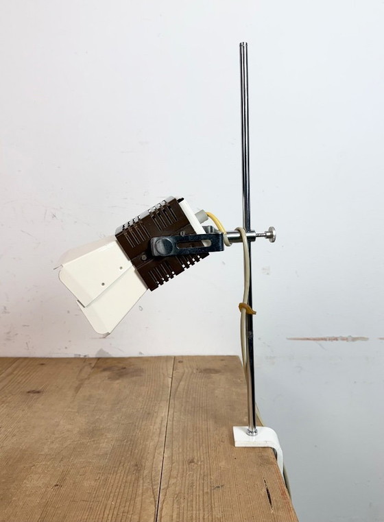 Image 1 of Lampada da tavolo vintage beige di Josef Hůrka per Lidokov, anni '70