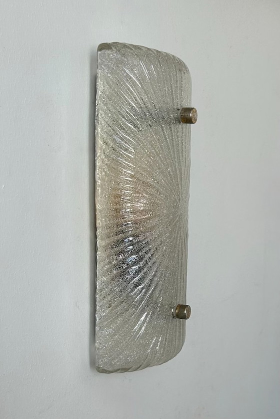 Image 1 of Applique vintage, verre de murano et laiton, Italie 1970