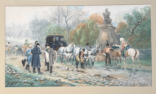 RAYMOND DESVARREUX / litografia / Napoleone (2 obrazy) / 1905