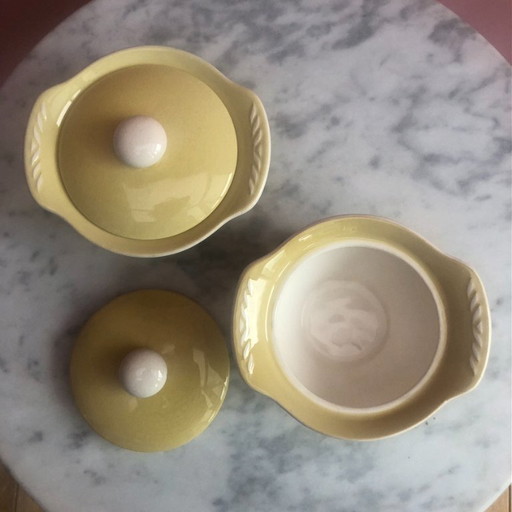 2 Zucker- oder Marmeladenschalen Figgjo Flint Norwegen