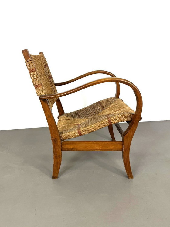 Image 1 of Brutalist Bauhaus armchair by Erich Dieckmann, Germany, 1930s