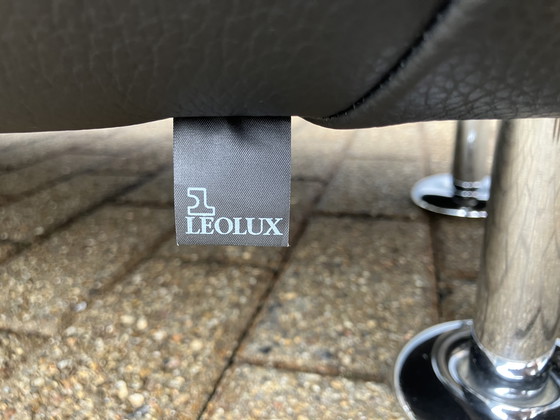 Image 1 of Leolux Kikko Chaise longue relax Senso pelle nera ZGAN!!!