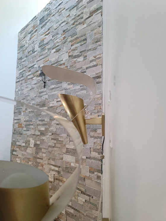 Image 1 of Apliques de pared modernistas de Metalarte, 1950-60.