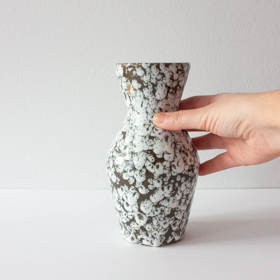 Image 1 of Scheurich Vase 523-18 Ceramic Fat Lava, 1960's