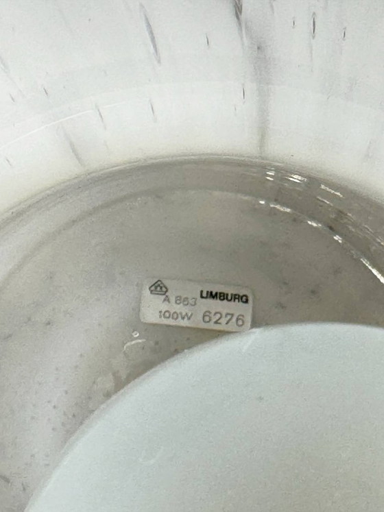 Image 1 of Wunderschöne Pilz-Tischlampe aus Glas von Limburg, Deutschland, 1970er Jahre