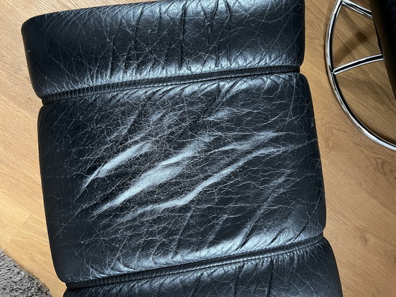 Image 1 of Poltrona antistress Ekornes Vintage Lounge Chair anni '70 in pelle nera