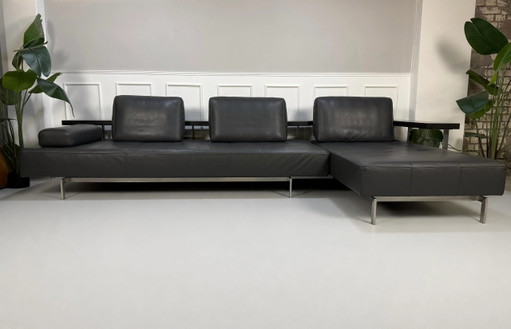 Rolf Benz Dono Sofa Grau Leder Couch