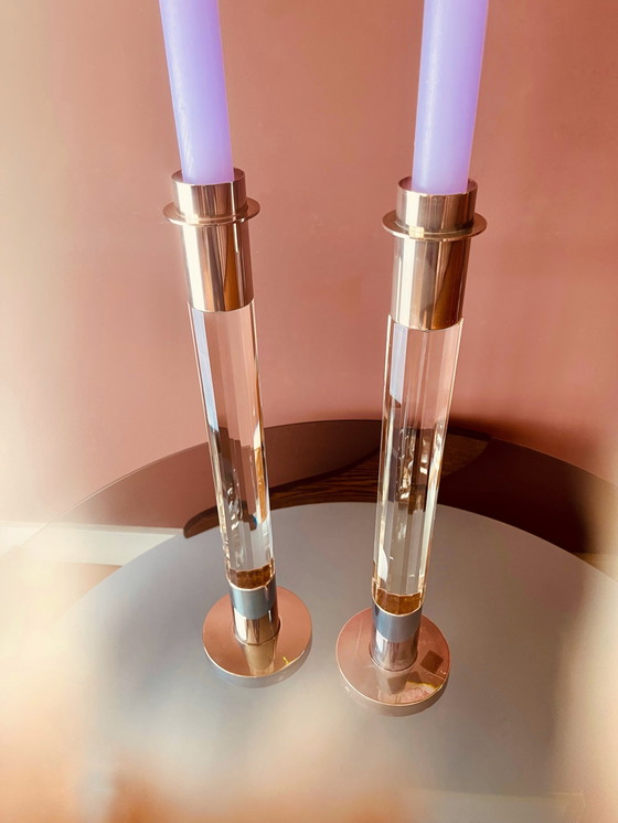 Image 1 of Set of Luxury XL Fink Candlesticks