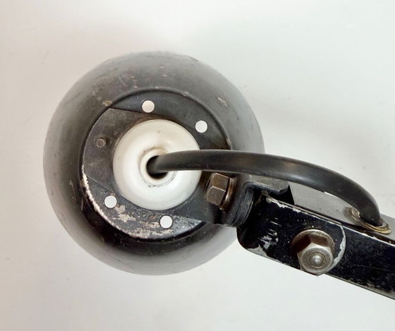 Image 1 of Industriële, zwarte, verstelbare wandlamp van Memlite, jaren 60.