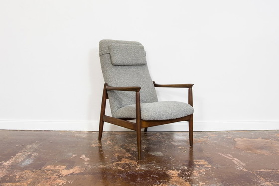 Image 1 of Mid Century High Back Armchair, 1960s, designed By Edmund Homa, Gfm, Poland