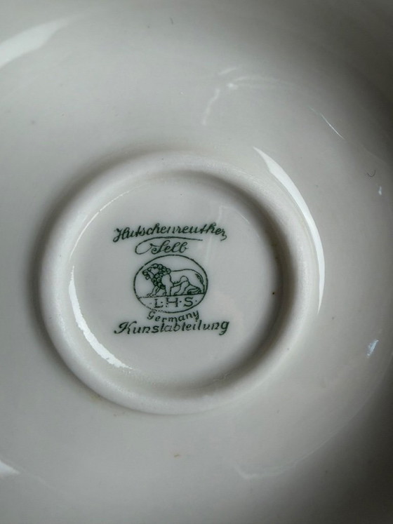 Image 1 of Hutschenreuther Selb Art Department – ​​Karl Tutter – Original two-part flower arrangement dish “Lovers / The Kiss”