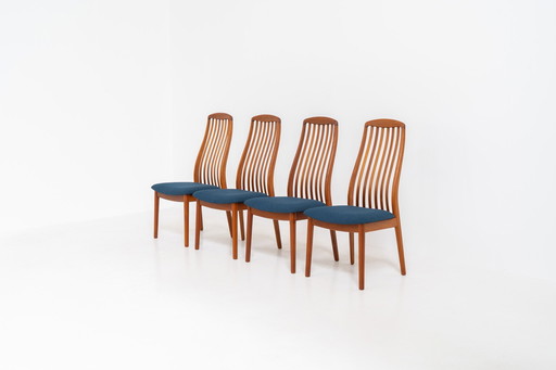 Set of 4 Dining Chairs by Kai Kristiansen for Schou Andersen