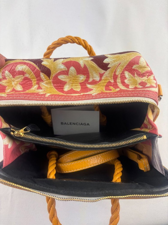 Borsa Balenciaga Blanket in pelle arancione con stampa grafica – Borse a mano, Leather (photo 15 of 16)