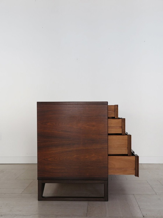 Dark wood Chest of drawers by Svend Langkilde, Denmark, 1960s, set of 2, Scandinavian (photo 20 of 23)