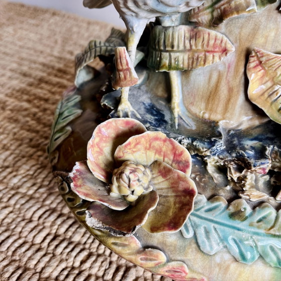 Majolica Ceramics Art Nouveau Vases 1900 (photo 7 of 13)