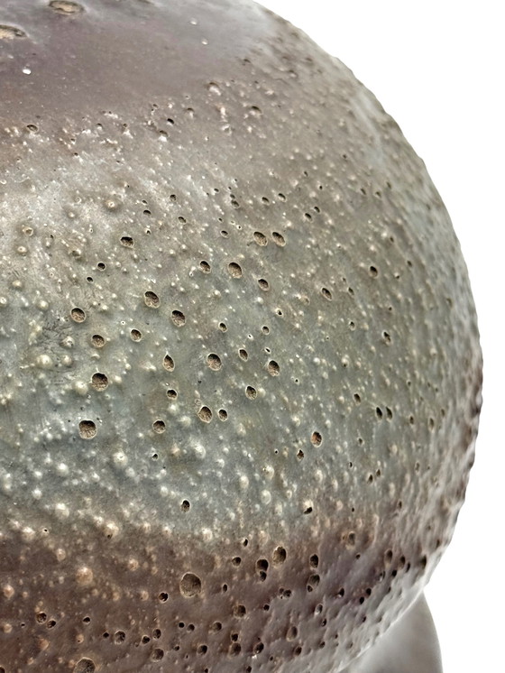 Image 1 of Mid-Century modern brauner Keramik Lampenfuß, Frankreich 1960er Jahre