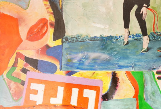 Image 1 of Guido Coletti : Mixed Media Collage (70s/80s) - Italien, Plexi