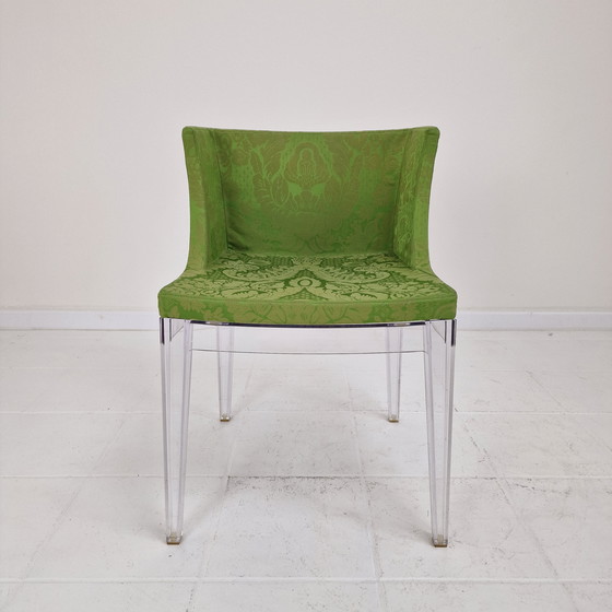 Image 1 of Kartell 'Mademoiselle' Stuhl in Damastgrün von Philippe Starck Italien, 2000er Jahre