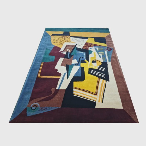 Alfombra Juan Gris Violín y Cristal – Terciopelo de lana anudado a mano sobre algodón – 280x200cm – Wool (photo 3 of 9)