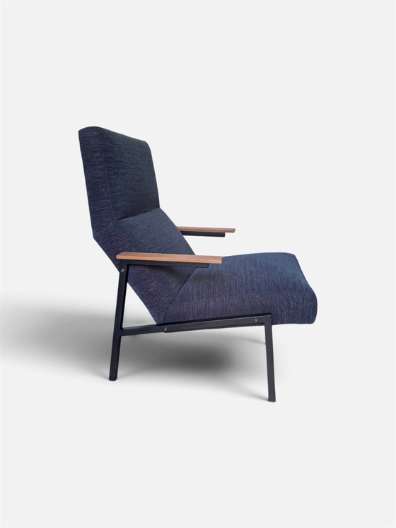 Poltrona lounge Martin Visser Sz67, anni '60., Poltrone, Metallo, Tessile, Nero (foto 2 di 7)