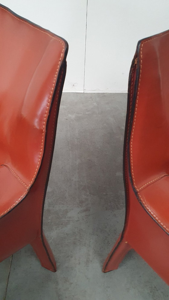 Mario Bellini Cassina CAB Lounge Chaises Design Vintage – Fauteuils, Leather (photo 8 of 21)