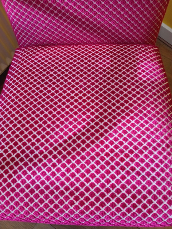 Gispen Classic 407: in roze cyclaam. – Fauteuils, Textiel, Hout (photo 5 of 7)