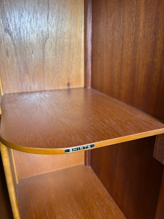 Image 1 of  Art Deco Burr Walnut Vintage Brocante Gents Wardrobe 1930–1940