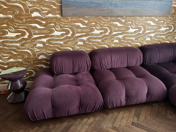 Image 1 of B&B Italia 'Camaleonda' sofa purple shades 3-seater + Ottoman