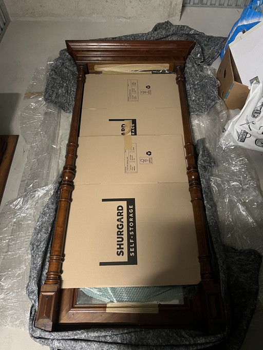 Antieke houten spiegel 