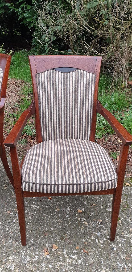 Image 1 of 6 Bannink jugendstil eetkamerstoelen 