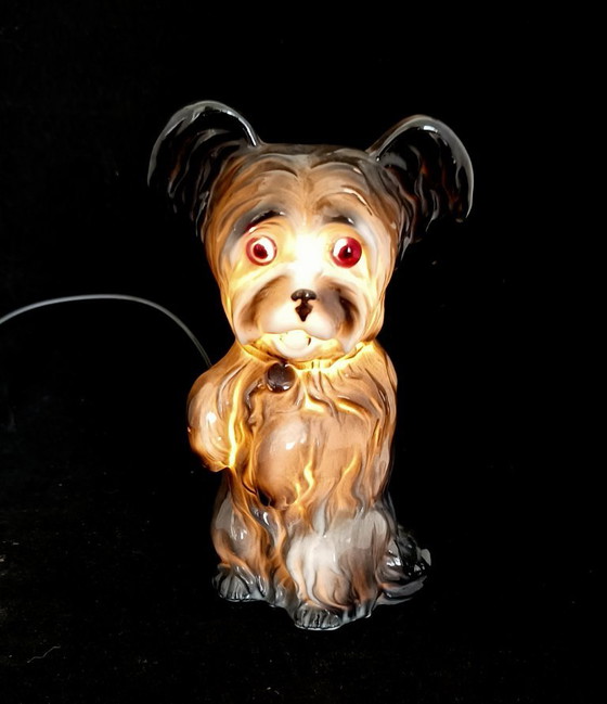 1950s Porcelain Dog Lamp – Table lamps, Plastic (photo 8 of 9)