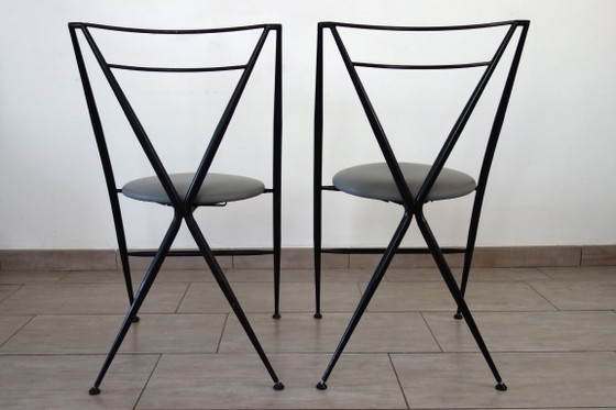 Image 1 of Paire de chaises pliantes Cinderalla de Yamakato, années 80