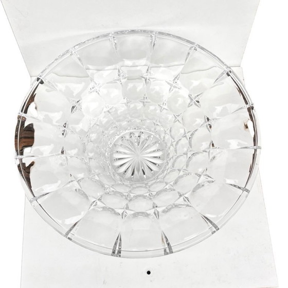 Image 1 of Bohême | Coupe en cristal lenticulaire | Tchécoslovaquie | Années 1970-1980 | Verre au plomb