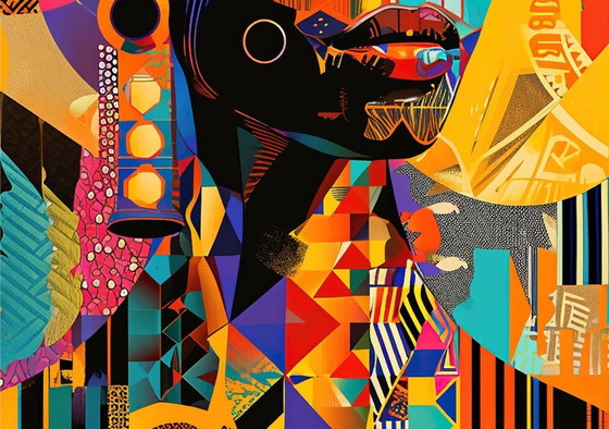 Ana Maria - Donna afro - Litografia d'artista – Litografie e stampe, Canvas (photo 8 of 16)