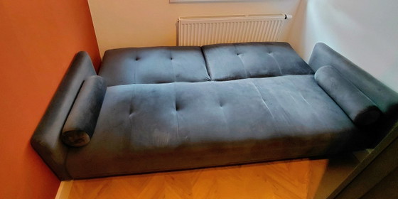 Grey SKLUM sofa bed – Metal, Velvet (photo 6 of 6)