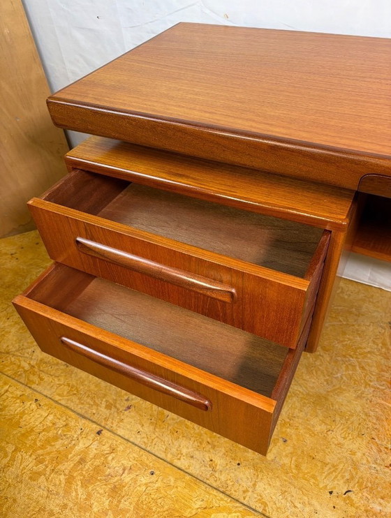 Image 1 of Mid-Century Retro Vintage Teak Desk / Dressing Table by G Plan – Fresco Range 1960.  Designed by Victor Wilkins • Afromosia Edge