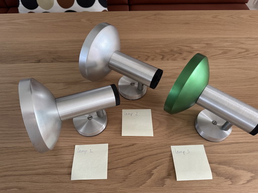 Set of 3 vintage Philips/Erco sports lamps 1970s