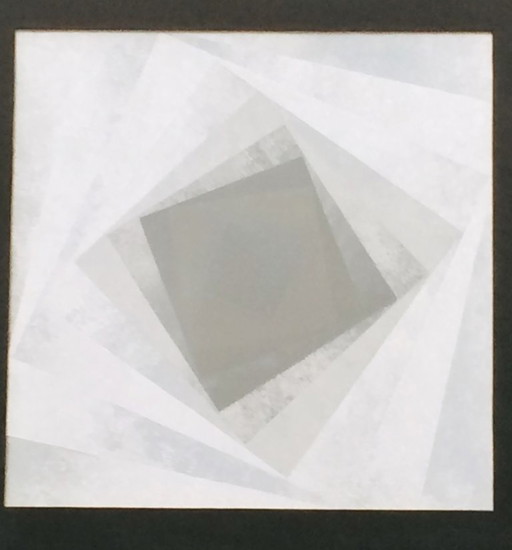 Kinetische Op-Art van Barbara Lüdinghausen. Vintage jaren 80.