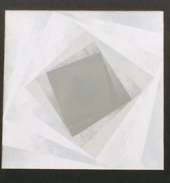 Image 1 of Kinetische Op-Art van Barbara Lüdinghausen. Vintage jaren 80.