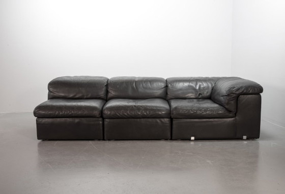 Canapé modulaire Jeep en cuir gris, années 1970, ensemble de 4 – Durlet, Canapés modulables, Leather (photo 19 of 38)