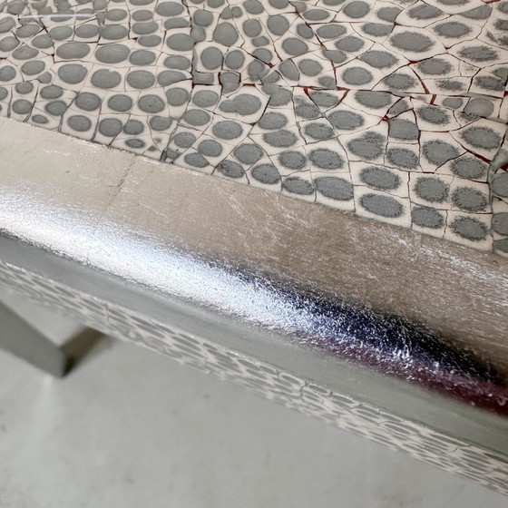 Midcentury Vietnamese Eggshell Lacquer Table – Dining tables, Silver, Wood (photo 10 of 15)