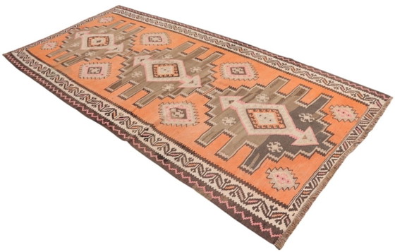 Kelim Modern Caucus Kilim - Art Arménien Vintage – Tapis, Wool (photo 3 of 5)