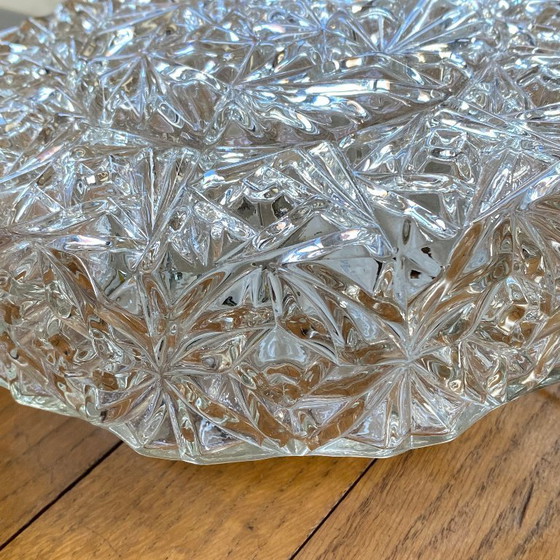 Image 1 of Applique da parete in vetro vintage, plafoniera rotonda, 22 cm